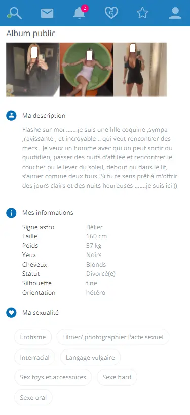 Détail des profils partie 2 du site leboncoup