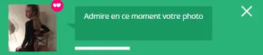 Notification d'admiration de photo du site leboncoup